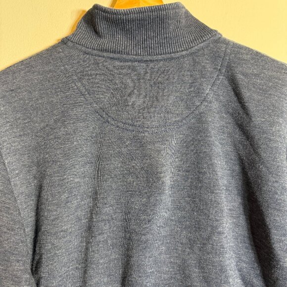 Orvis 1/4 Zip Fleece Pullover Sweatshirt Men's Medium Blue Outdoor Activewear - Picture 10 of 12